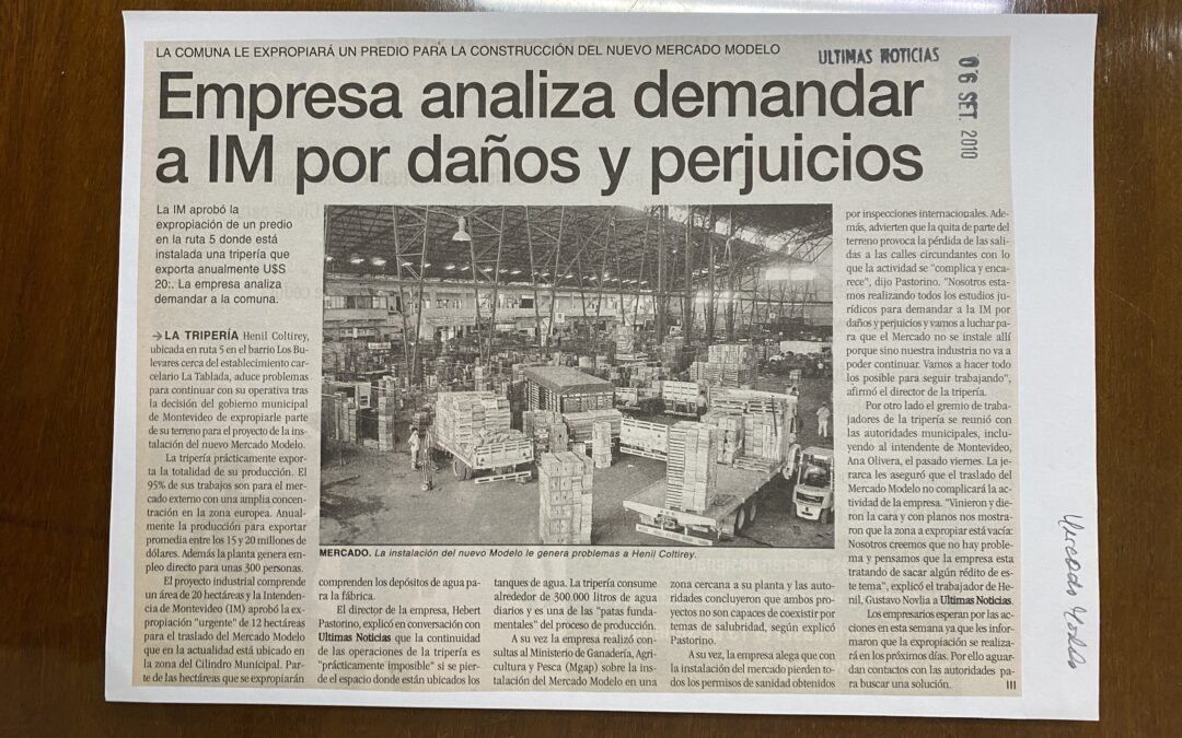 Diario Ultimas Noticias, Montevideo. 2010/09/06. «Empresa analiza demandar a IM por daños y perjuicios»