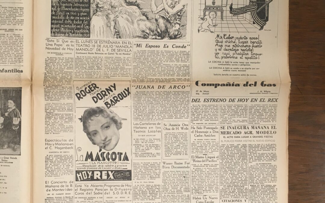 Diario El Plata, Montevideo. 1937/01/30. «SE INAUGURA MAÑANA EL MERCADO AGR. MODELO»