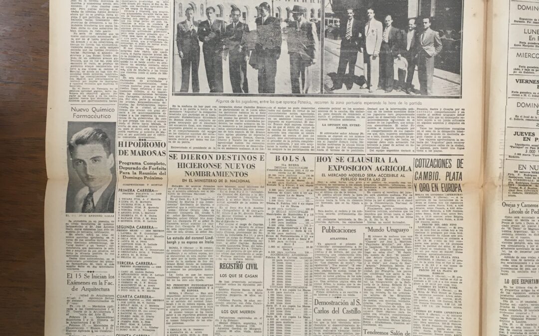 Diario El Plata, Montevideo. 1937/02/03. «HOY SE CLAUSURA LA EXPOSICION AGRICOLA»