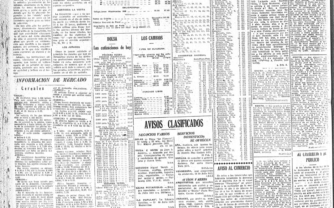 Diario El Bien Público, Montevideo. 1937/02/02. «LA GRAN EXPOSICION DE AGRICULTURA»