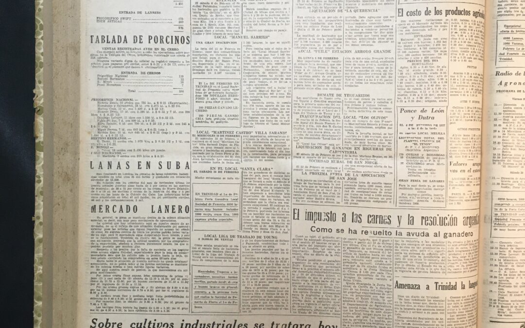 Diario El Debate, Montevideo. 1937/01/29. «A dos días de de la inauguración del gran certamen agrícola»