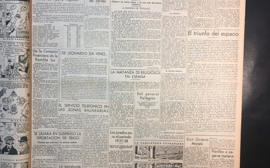 Diario El País, Montevideo. 1937/02/04. «LA EXPOSICION NACIONAL DE AGRICULTURA»