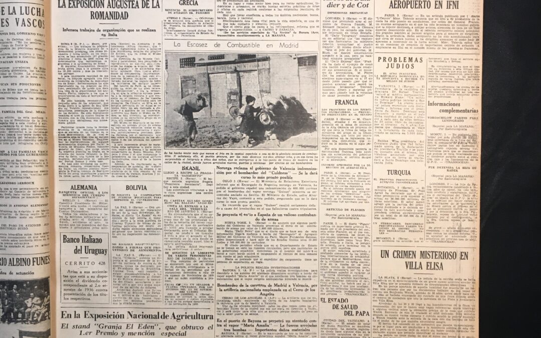 Diario La Mañana, Montevideo. 1937/02/04. «En la Exposición Nacional de Agricultura el  stand Granja El Eden, que obtuvo el 1.er Premio y mención especial»