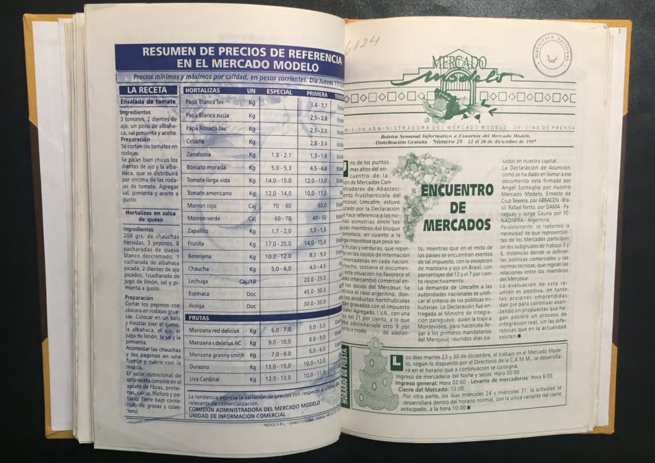 «MERCADO MODELO. Boletín Semanal Informativo a Usuarios del Mercado Modelo» Número 29