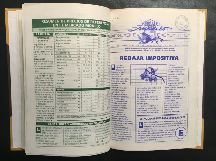 «MERCADO MODELO. Boletín Semanal Informativo a Usuarios del Mercado Modelo» Número 30