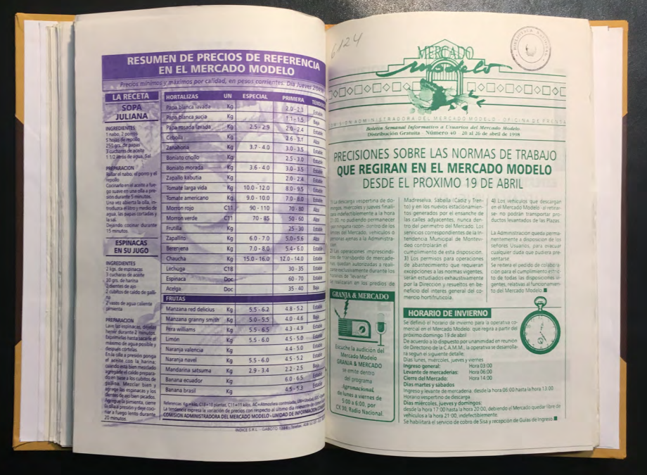 «MERCADO MODELO. Boletín Semanal Informativo a Usuarios del Mercado Modelo» Número 40