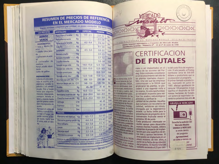 «MERCADO MODELO. Boletín Semanal Informativo a Usuarios del Mercado Modelo» Número 47