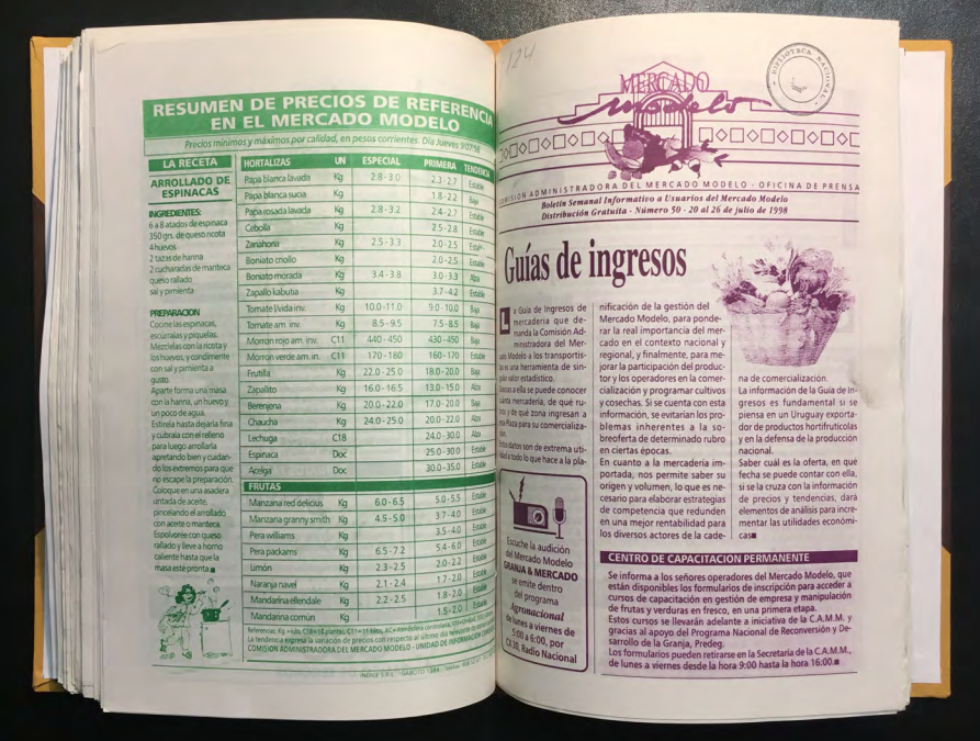 «MERCADO MODELO. Boletín Semanal Informativo a Usuarios del Mercado Modelo» Número 50