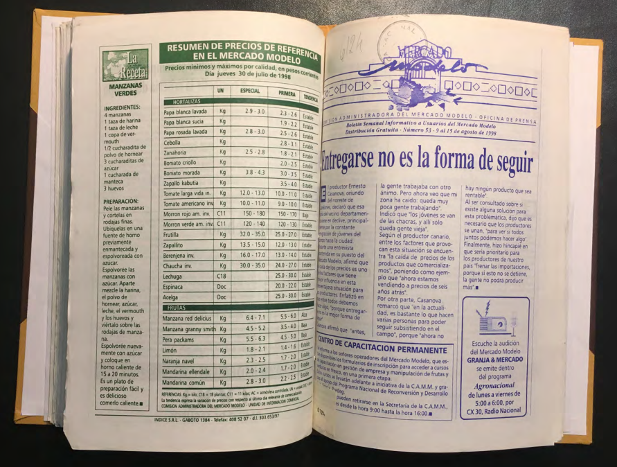 «MERCADO MODELO. Boletín Semanal Informativo a Usuarios del Mercado Modelo» Número 53