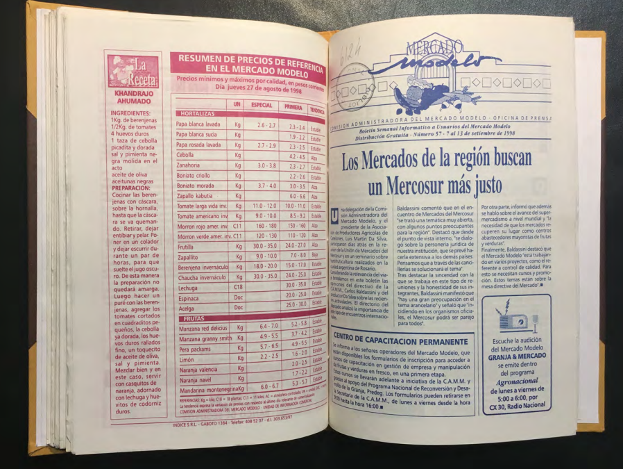 «MERCADO MODELO. Boletín Semanal Informativo a Usuarios del Mercado Modelo» Número 57