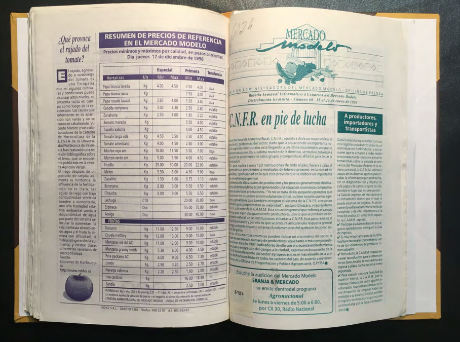 «MERCADO MODELO. Boletín Semanal Informativo a Usuarios del Mercado Modelo» Número 68