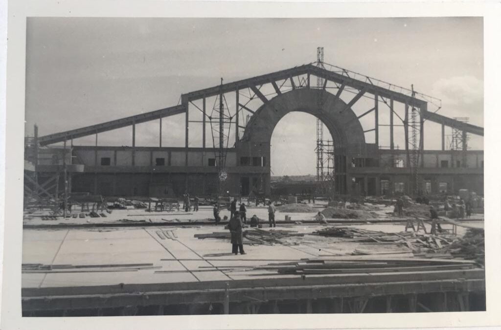 Proceso de obra del edificio del Mercado Modelo