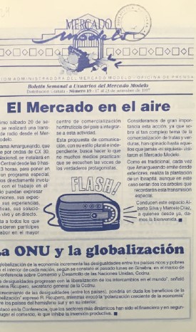 «MERCADO MODELO. Boletín Semanal Informativo a Usuarios del Mercado Modelo» Número 19